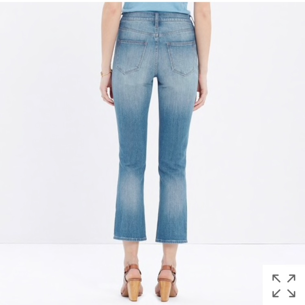 Madewell kick out crop jeans in thom wash - Picture 3 of 9